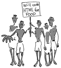 Will code HTML for food
